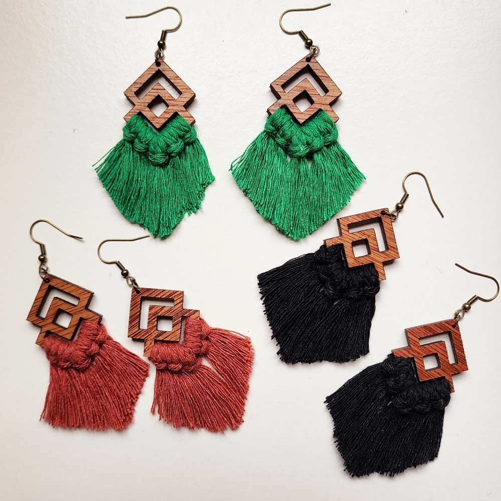 Handmade Macrame Earrings
